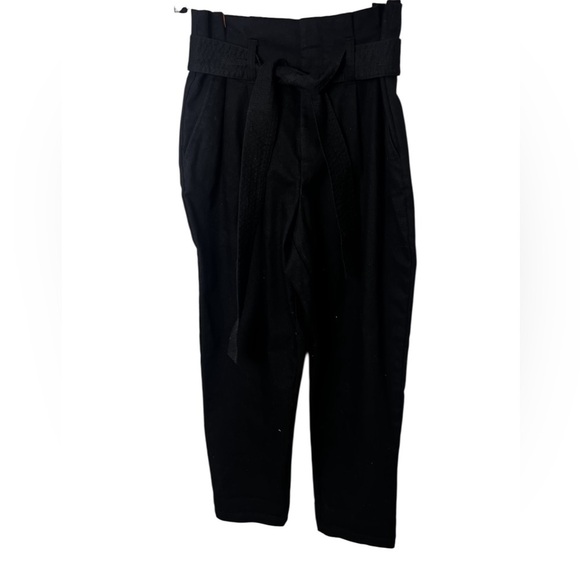 A New Day Women’s Paperbag Waist Black Pants Size 2 - Picture 2 of 4